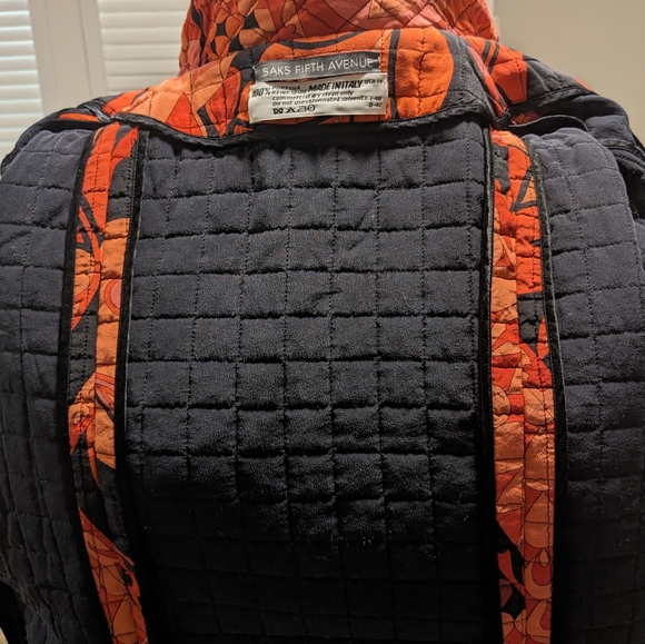 Saks Fifth Avenue 100% Silk Print Jacket made in Italy Sz 14 - Picture 11 of 11